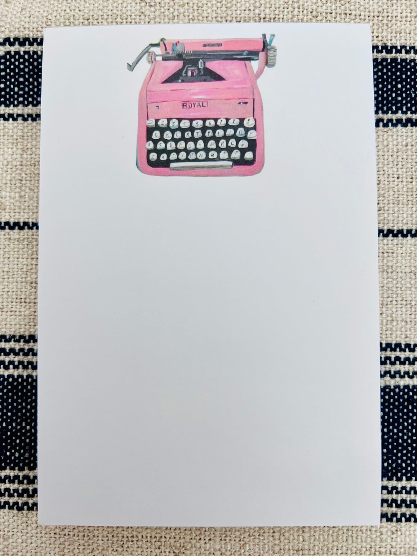 Pink Typewriter Le Petit Notepad