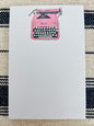 Pink Typewriter Le Petit Notepad