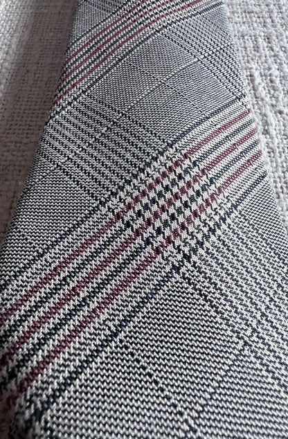 Brown Glen Plaid 100% Cotton Handmade Necktie