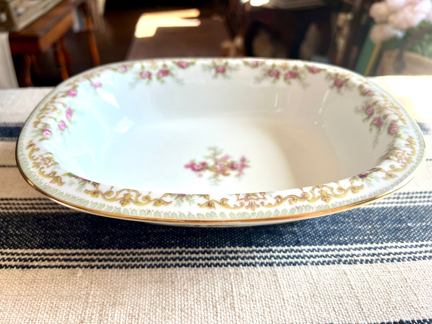 Antique Tressemann & Vogt Limoges France Serving Bowl, Circa 1892–1907