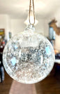 Frosted Glass Ball Ornament