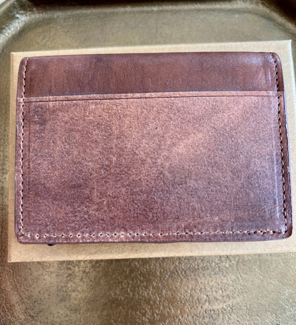 Brown Leather Smart Pop-up Wallet