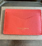 Orange Leather Classic Cardholder