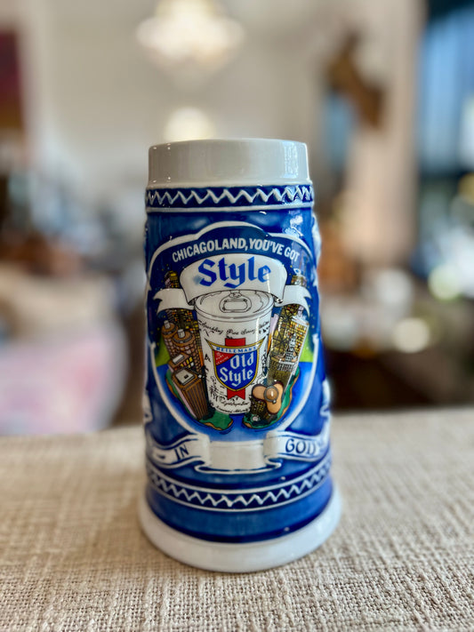 Vintage 1982 Old Style Beer Stein #56018