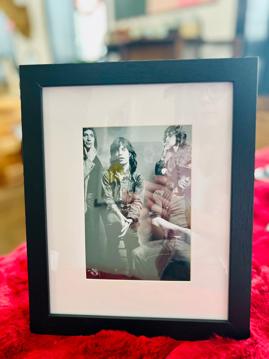 Rolling Stones Framed B&W Photo