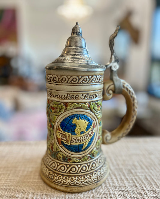 Vintage Schlitz Beer Stein – “The Beer That Made Milwaukee Famous”