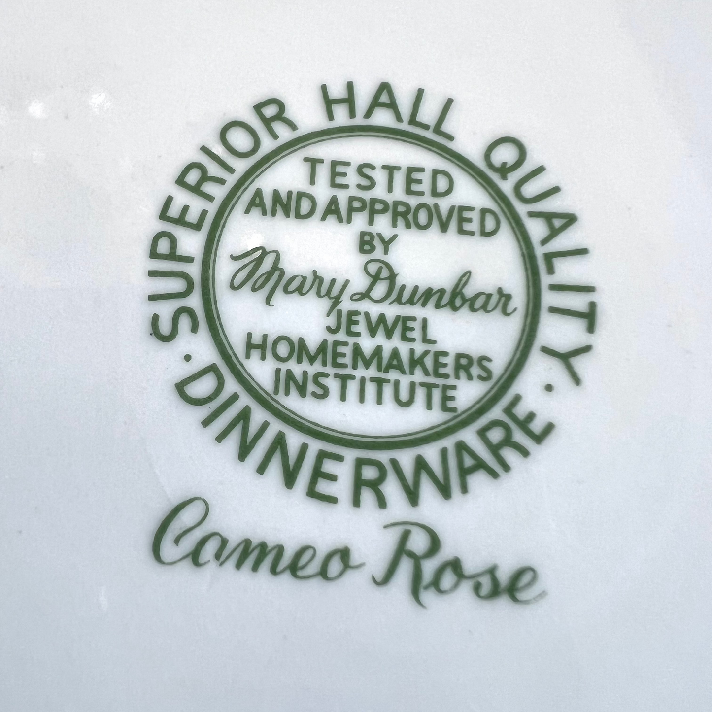 Vintage Hall “Cameo Rose” Salad Plate - USA