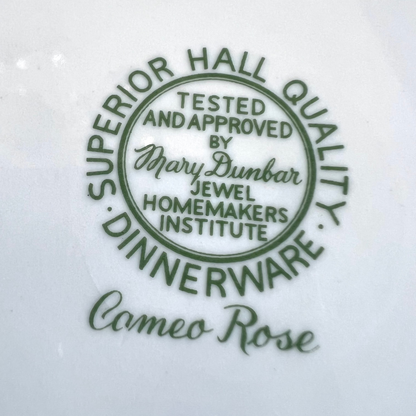 Vintage Hall “Cameo Rose” Salad Plate - USA