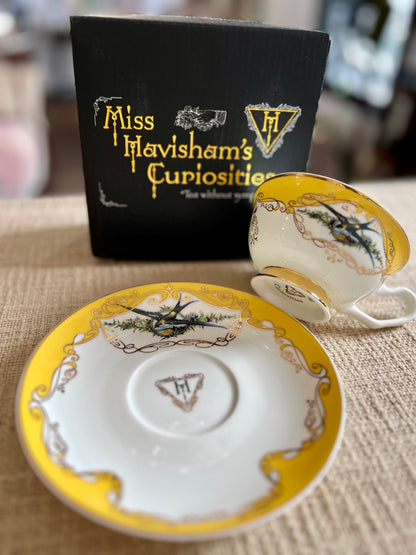"I Could Poison You" Yellow Teacup & Saucer