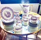 Lavender & Gold Bavarian Tea Set - Vintage 20-Piece