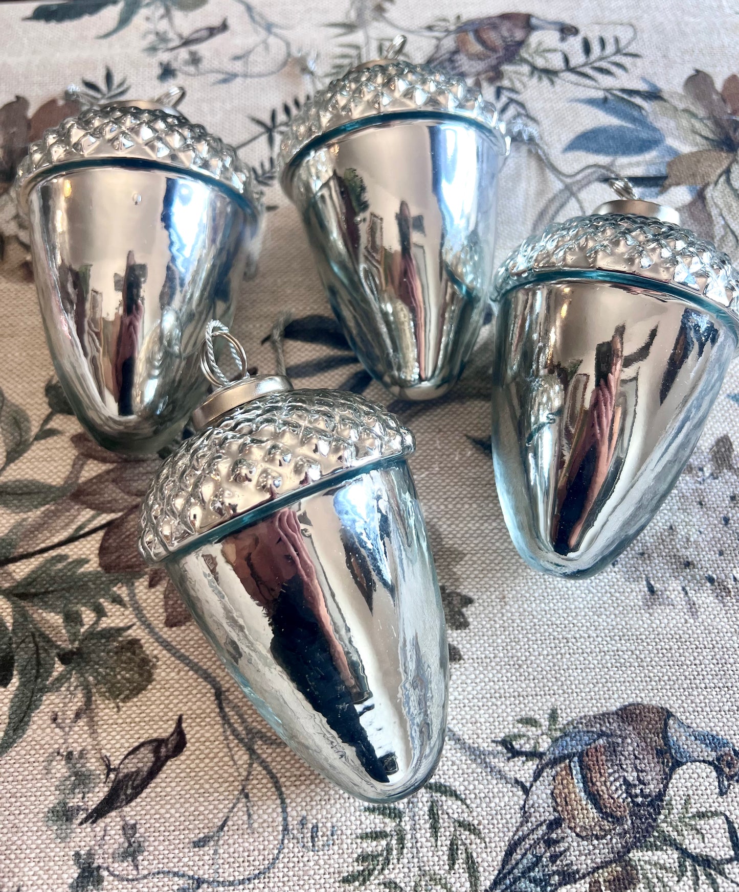 Large Silver Acorn