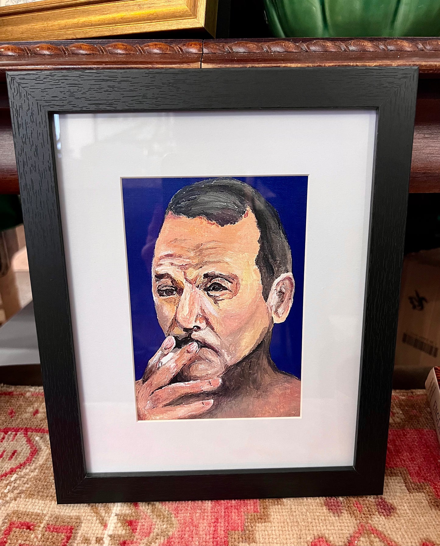 Bill Murray Smoking A Ciggy Framed Print by Meredith Hogeland