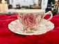 Vintage Johnson Bros “Rose Chintz” Ironstone Teacup - England Approx Circa Mid-20th Century
