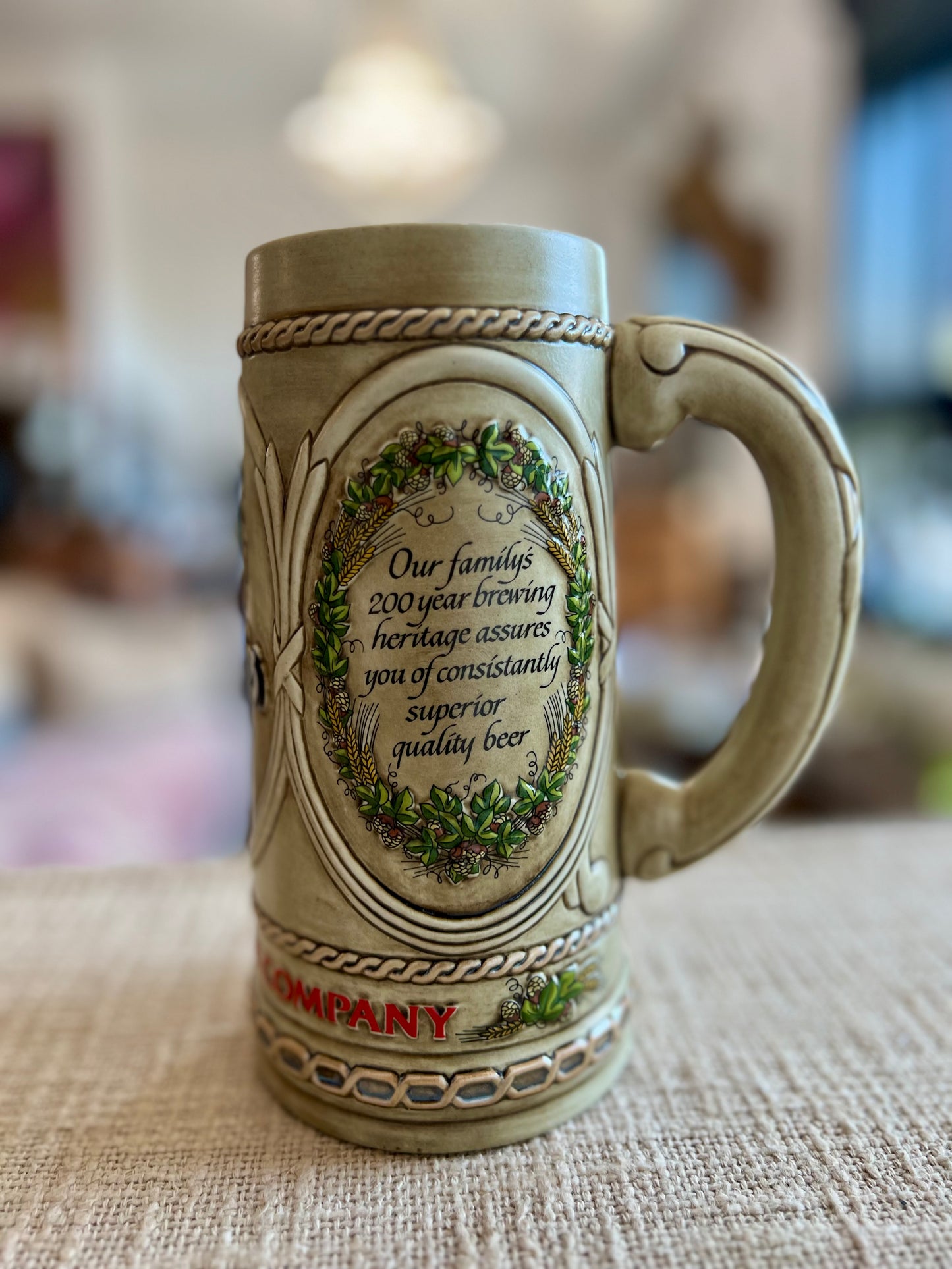 Vintage Stroh's Beer Stein
