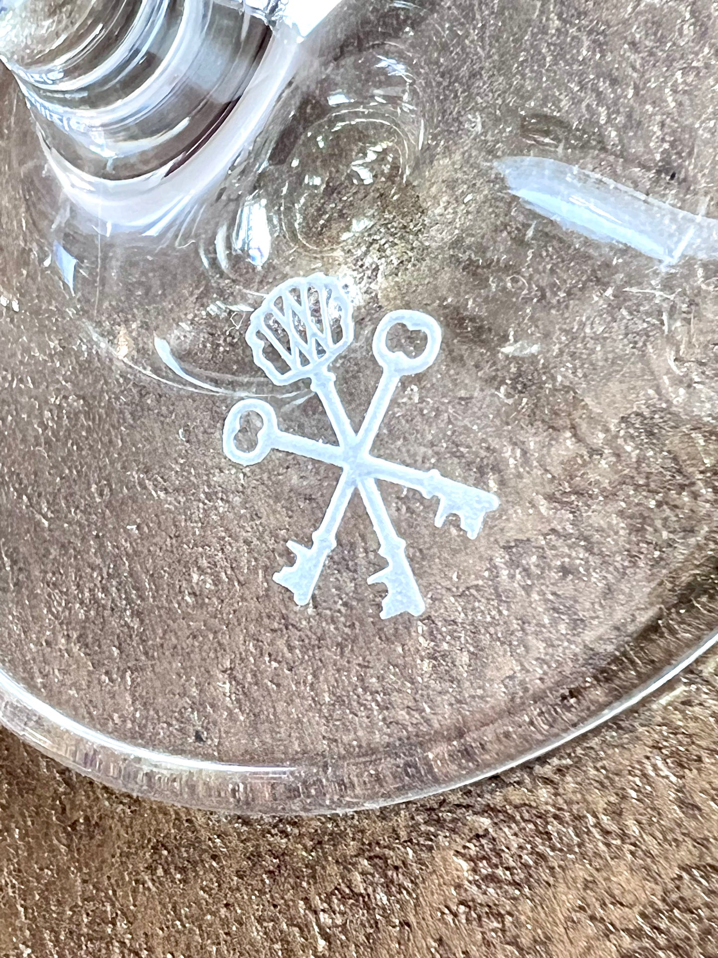 Pappy & Company Signature Keys Nick & Nora Cocktail Glass