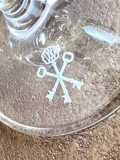 Pappy & Company Signature Keys Nick & Nora Cocktail Glass