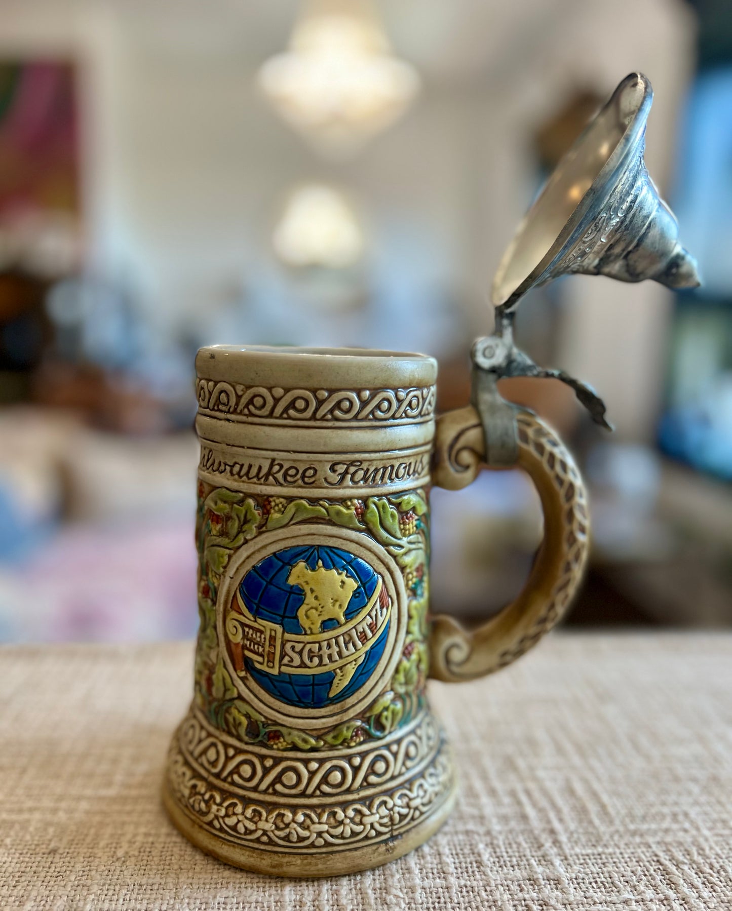 Vintage Schlitz Beer Stein – “The Beer That Made Milwaukee Famous”