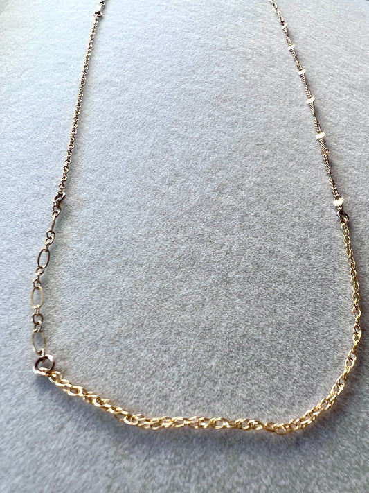 Woven Chain 14kt Gold Fill Necklace - 20"