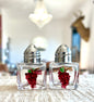 Grapes Small Hand-painted Salt & Pepper Shaker Set by Carol Moore