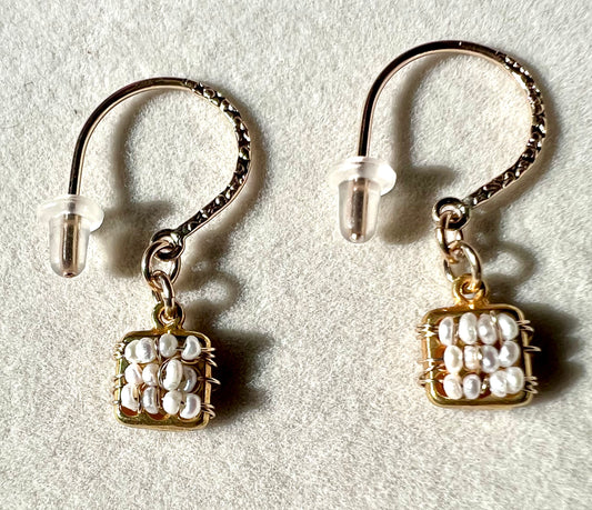 The Carol Lynn Earrings - Fresh Water Pearls & Gold Fill