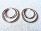 Endless Sterling Silver Double Hoops