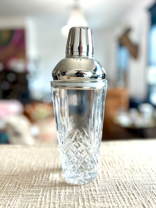 Silver Cap Godinger Dublin Crystal Shaker