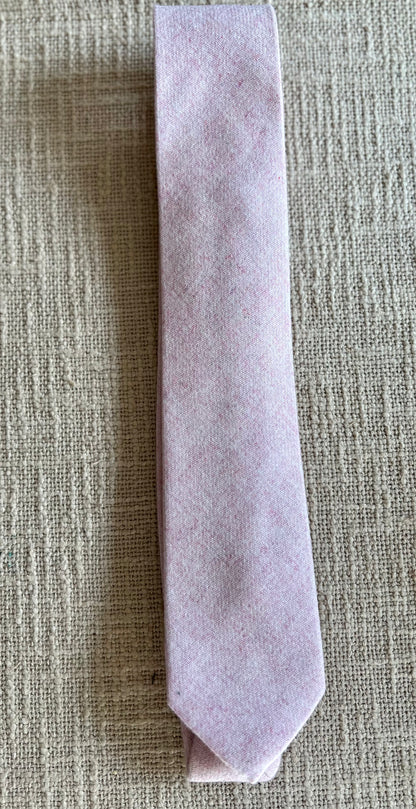 Pink 50% Wool/ 50% Viscose Handmade Necktie