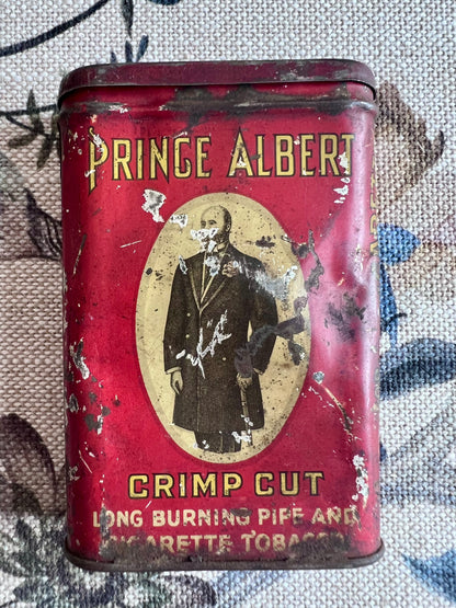 Antique Tobacco Tin - Prince Albert Crimp Cut Pipe and Cigarette Tobacco