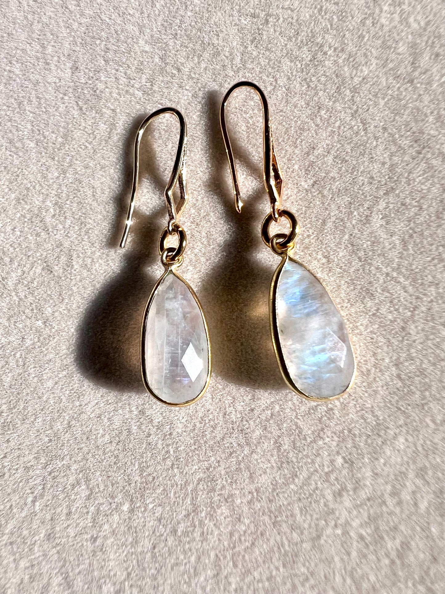 Moonstone Tear Drop Earrings