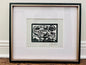 Signed Framed Star Wars Hoth Hand Pulled Linoleum Block Print by Charles State