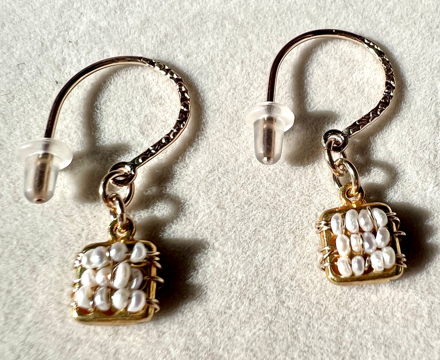 The Carol Lynn Earrings - Fresh Water Pearls & Gold Fill