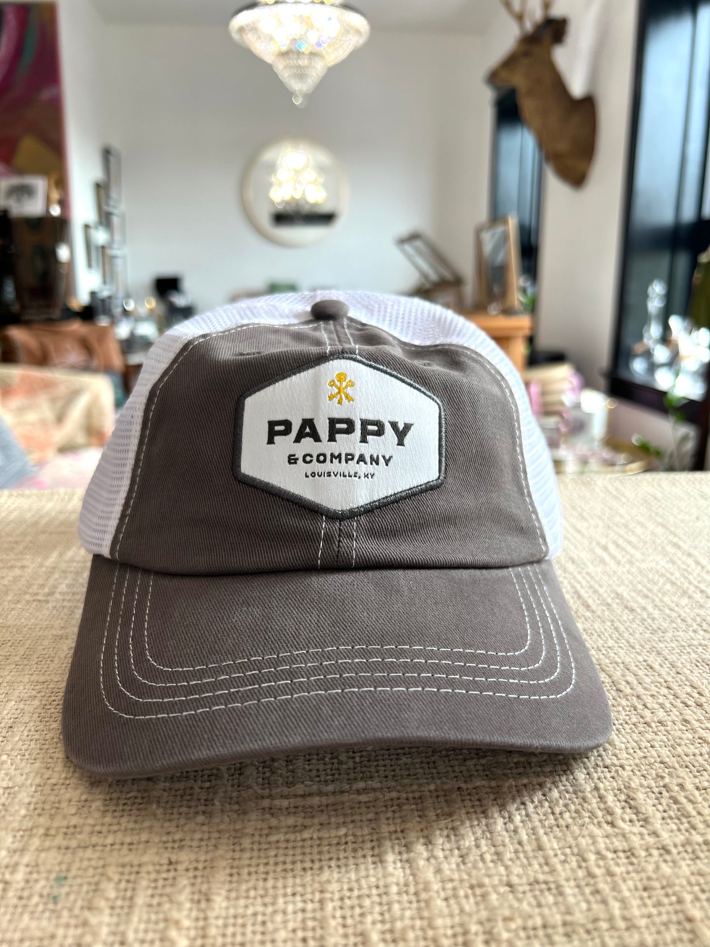 Pappy & Company Graphite Gray Twill Trucker Hat
