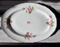 Large Serving Platter - Canonsburg Pink Rose China with 22KT Gold Trim Heirloom Set Circa 1950-1960s