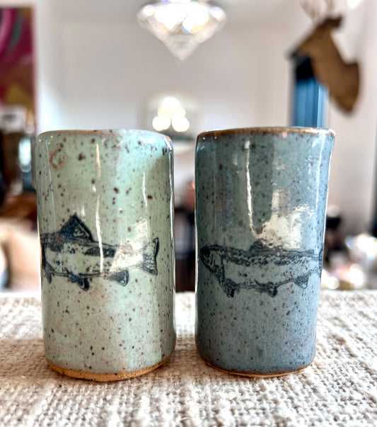 Trout Fish Handmade Tiny Tumbler