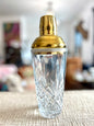 Gold Cap Godinger Dublin Crystal Shaker