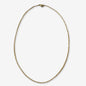Raw Brass Rectangular Box Chain Necklace