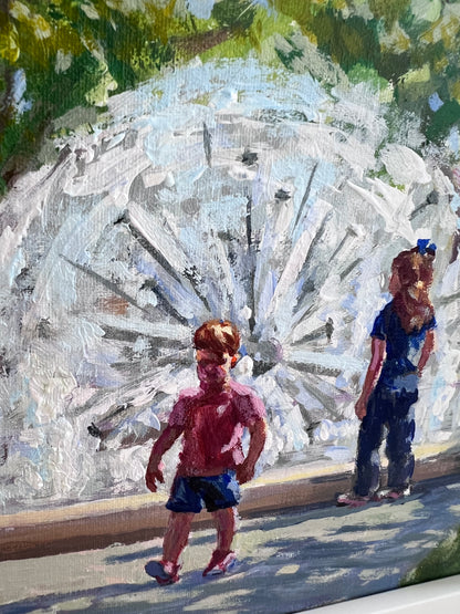 Dandelion Oasis - Original Painting by Susan Anderson