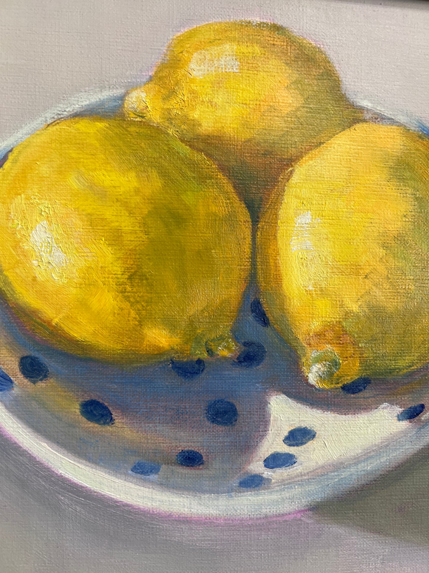 Bowl of Lemons - Original Painting by Susan Anderson