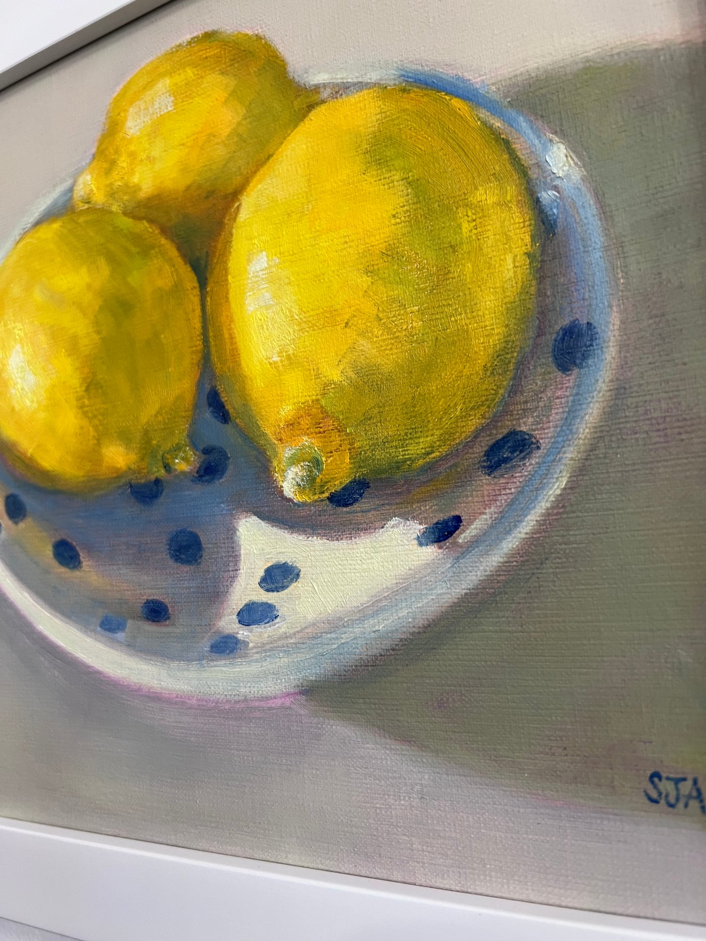 Bowl of Lemons - Original Painting by Susan Anderson