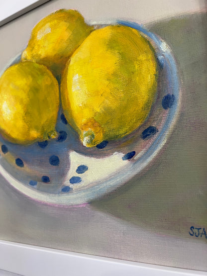 Bowl of Lemons - Original Painting by Susan Anderson