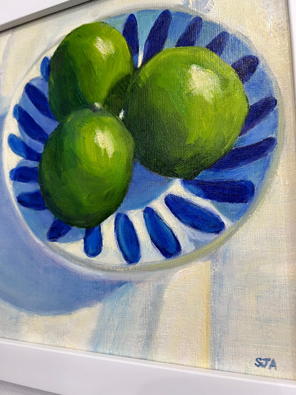 Bowl of Limes - Original Painting by Susan Anderson