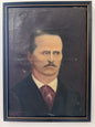 Vintage European Gentlemen Portrait Painting