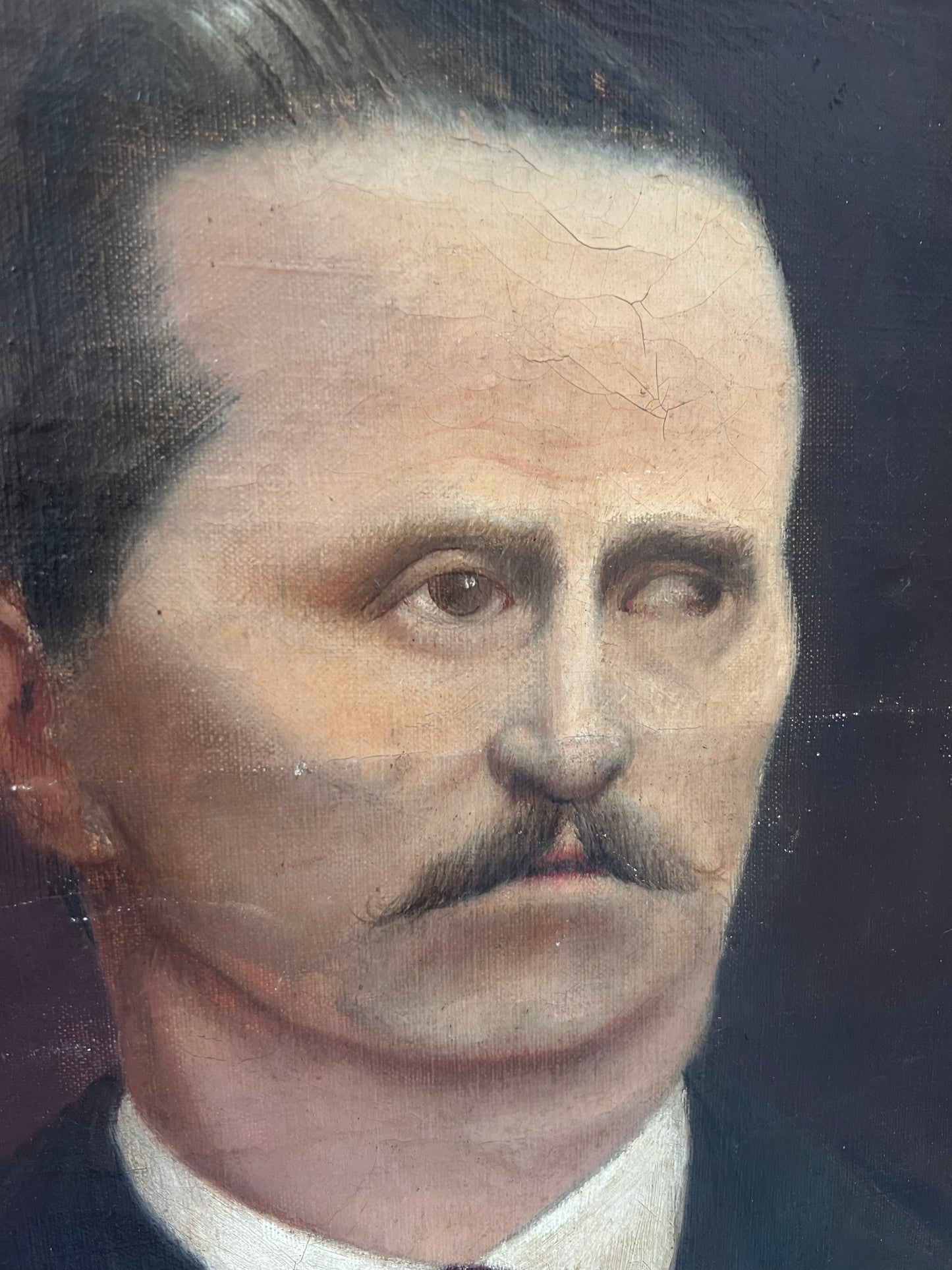 Vintage European Gentlemen Portrait Painting