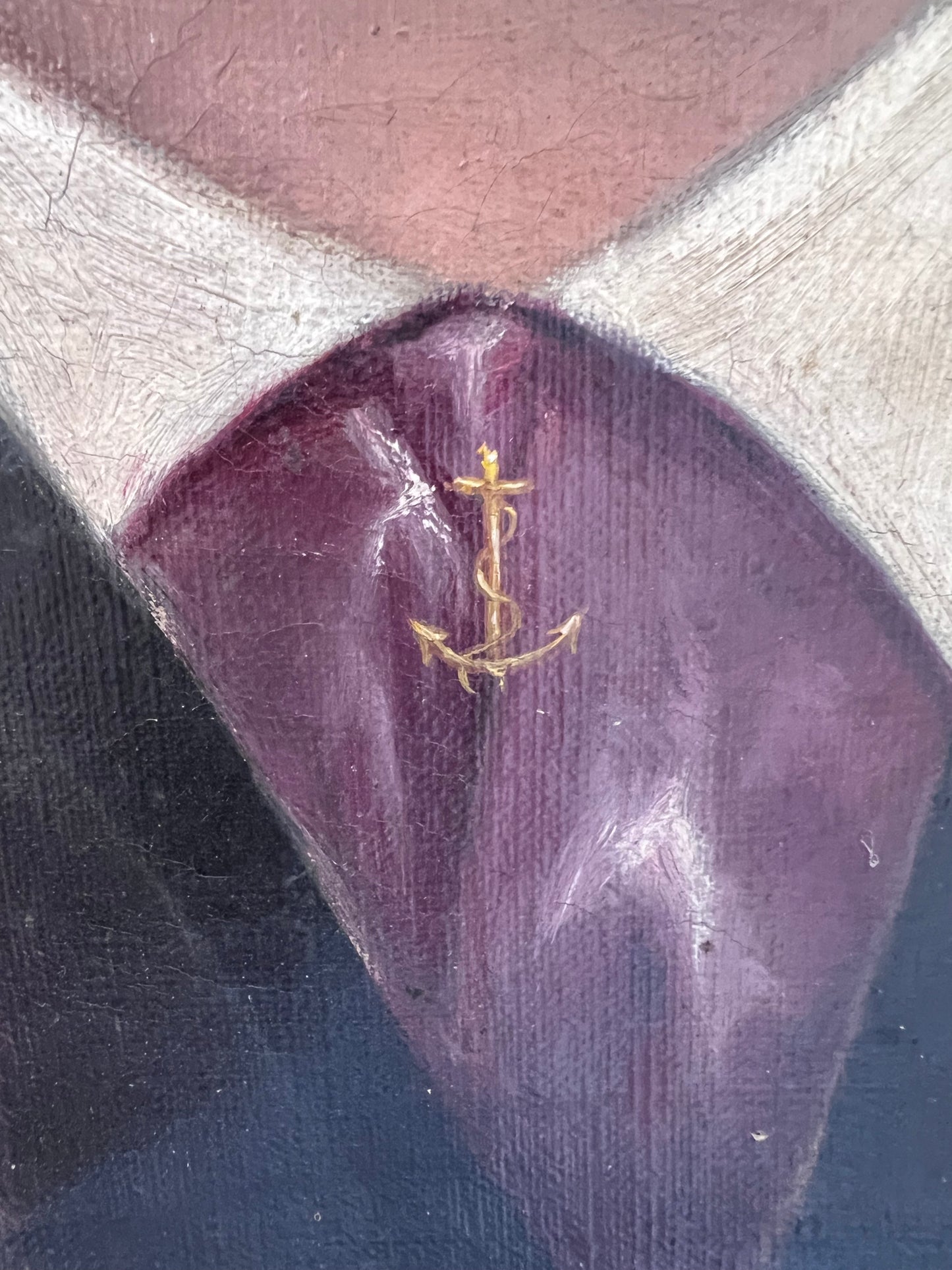 Vintage European Gentlemen Portrait Painting