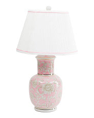 Martha Stewart Home Pink Floral Lamp