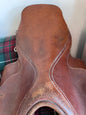 Leather English Saddle With Stirrups