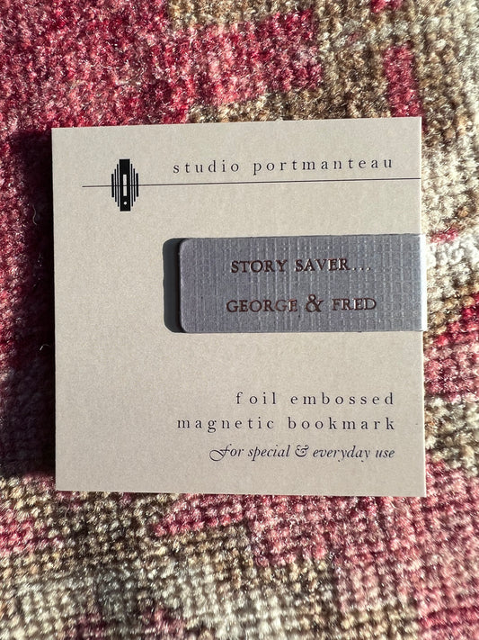 Story Saver...George & Fred Magnetic Bookmark — by George & Fred x Studio Portmanteau