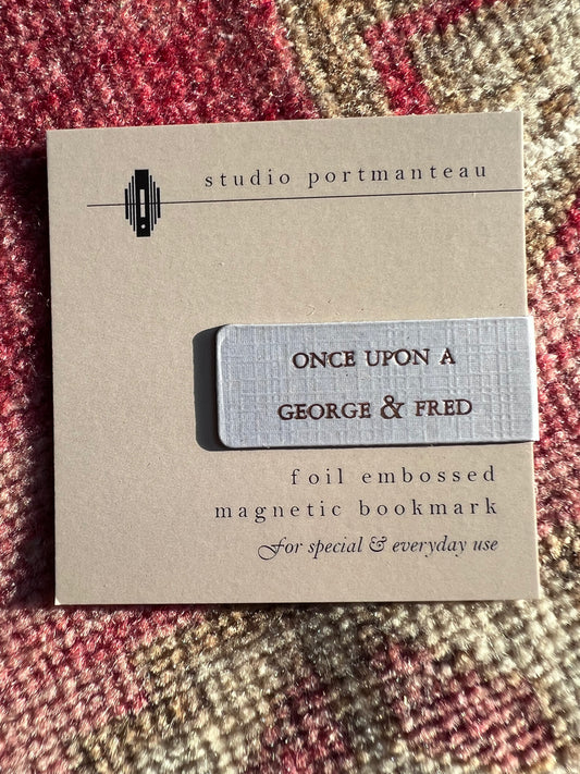 Once Upon A George & Fred Magnetic Bookmark — by George & Fred x Studio Portmanteau