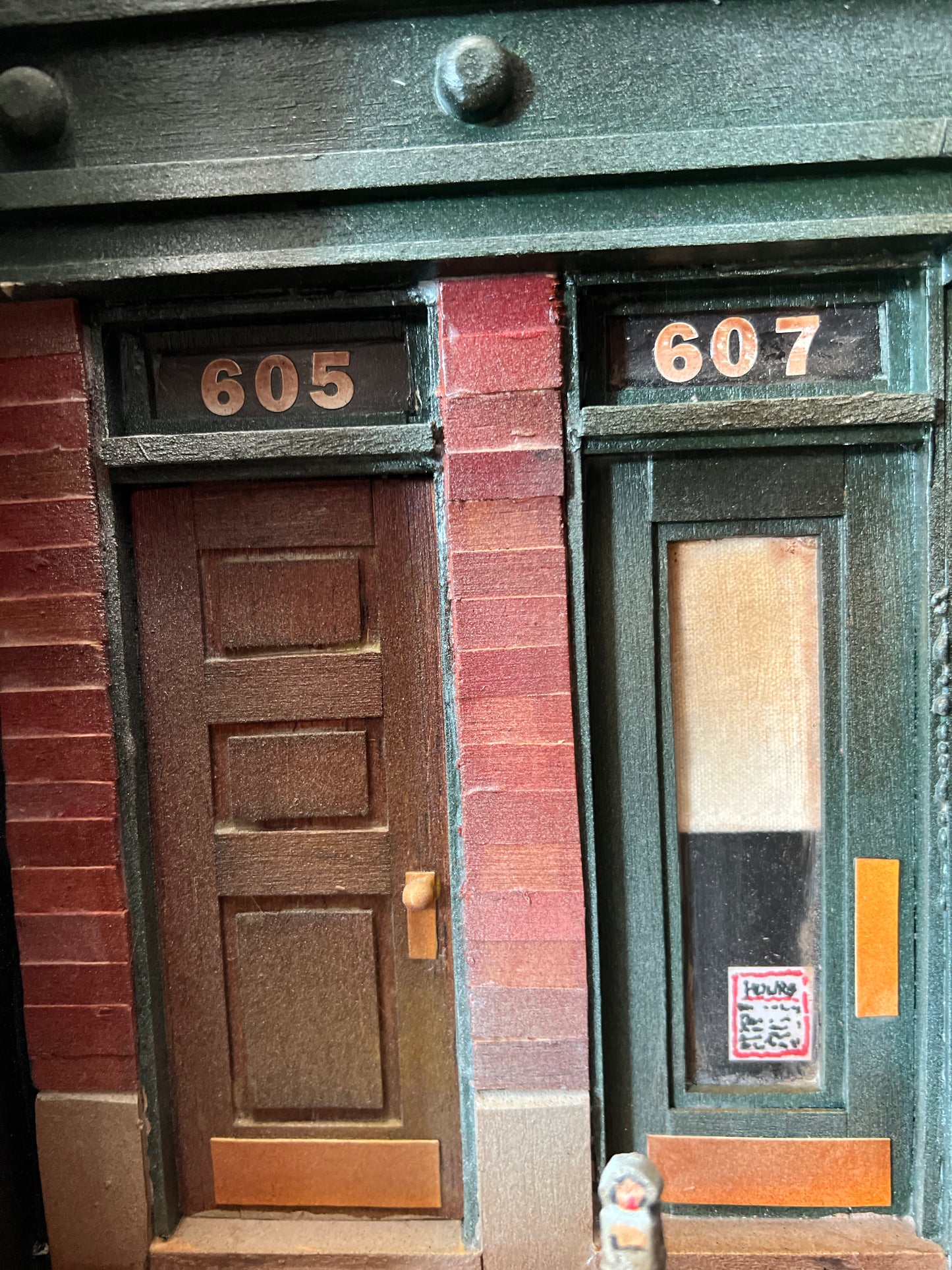 Chicago Barber Shop - Shadow Box by Artist Dick Dahlstrom