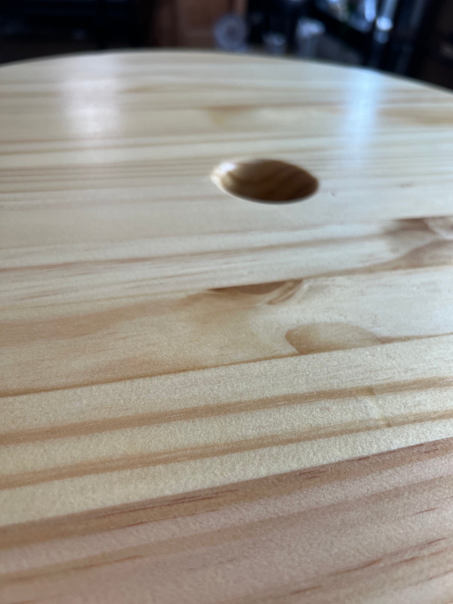 The Lazy Todd, Natural Finish - Handcrafted Patio Table Lazy Susan by Todd McDowell